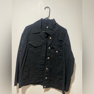 Black jean jacket